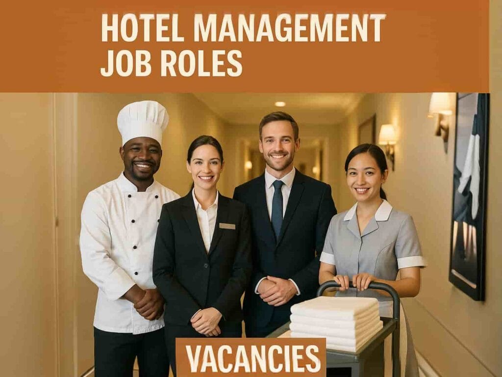 Hotel Management Job Roles Vacancies