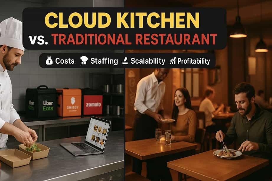 How to Start a Cloud Kitchen in 2025 | Best cloud kitchen business plan, setup cost & marketing 8 Cloud Kitchen vs Traditional Restaurant
