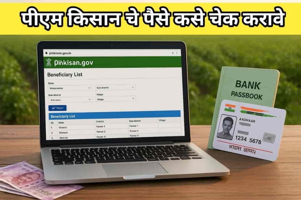 पीएम किसान चे पैसे कसे चेक करावे (2025) | PM Kisan Status Free 3 Pm Kisan Che Paise Kase Check Karave
