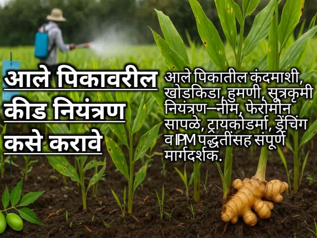 आले पिकावरील कीड नियंत्रण कसे करावे: Best IPM, जैविक व रासायनिक उपाय 2025 8 आले पिकावरील कीड नियंत्रण कसे करावे